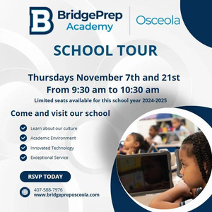 School Tour November 7th and November 21st 