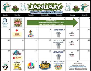  Check out our January activities calendar!